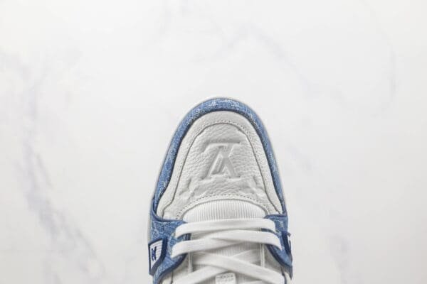 Louis Vuitton LV Trainer Monogram Denim White Blue