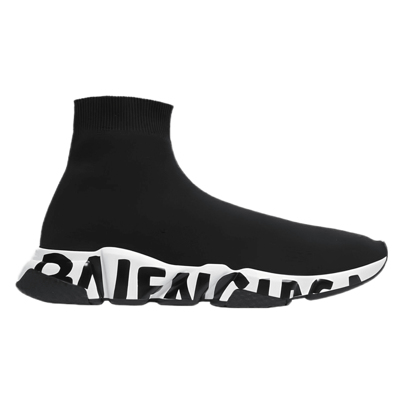 Balenciaga Speed Graffiti Trainer Black White Balenciaga Speed Graffiti Trainer Black White