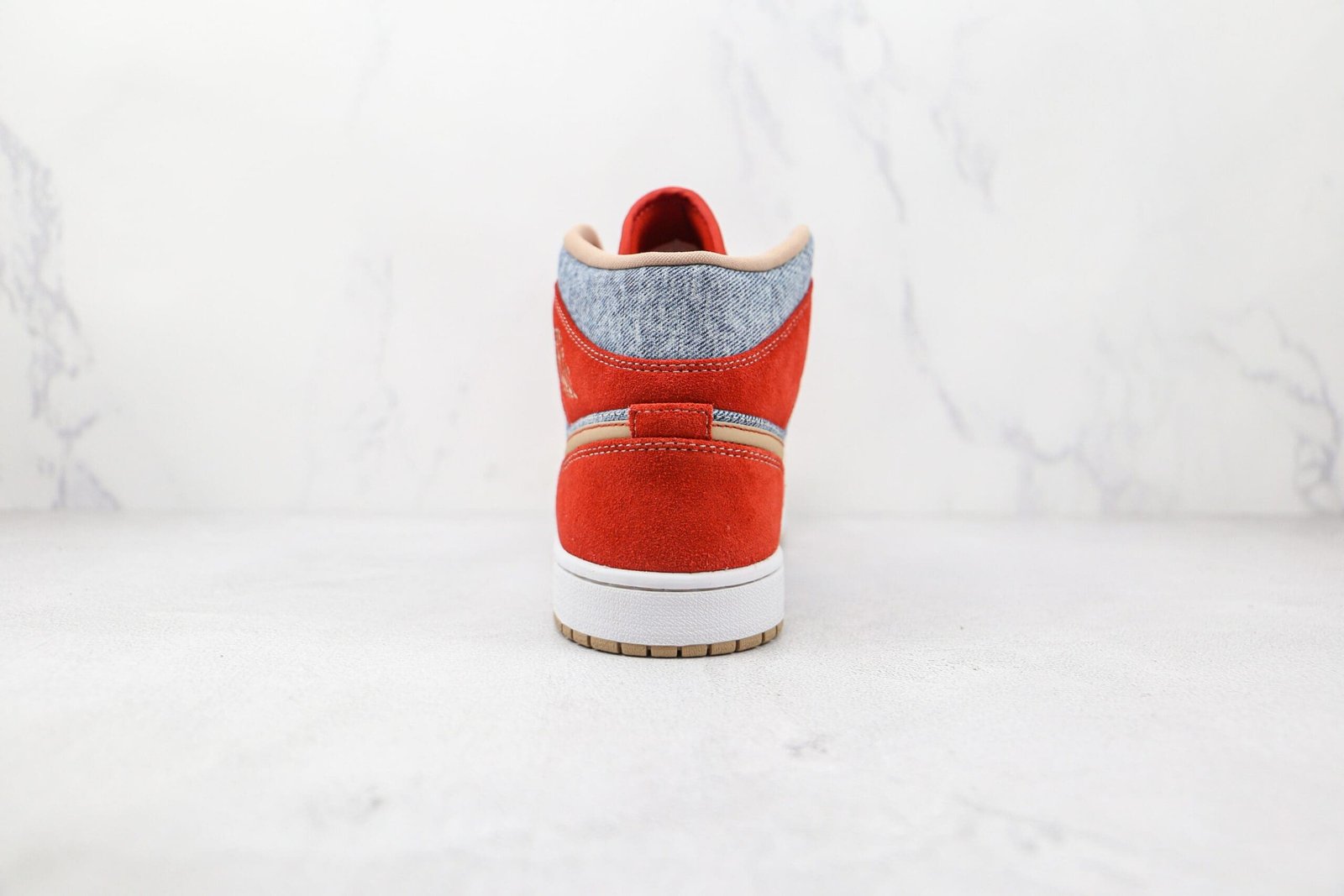 Jordan 1 Mid Denim Red Jordan 1 Mid Denim Red
