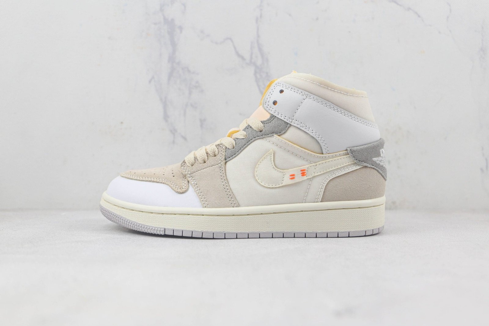 Jordan 1 Mid Craft Inside Out White Grey Jordan 1 Mid Craft Inside Out White Grey