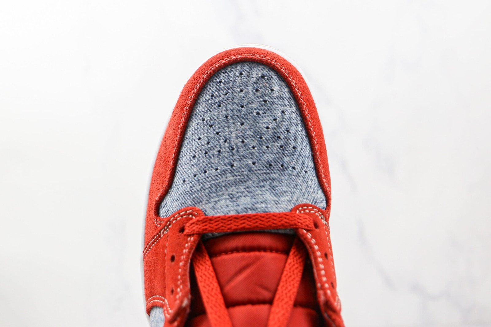 Jordan 1 Mid Denim Red Jordan 1 Mid Denim Red