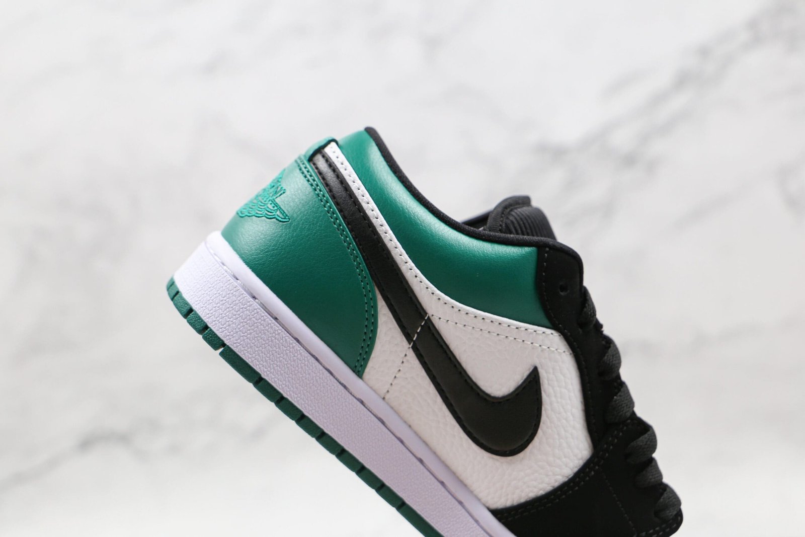Jordan 1 Low White Black Mystic Green Jordan 1 Low White Black Mystic Green