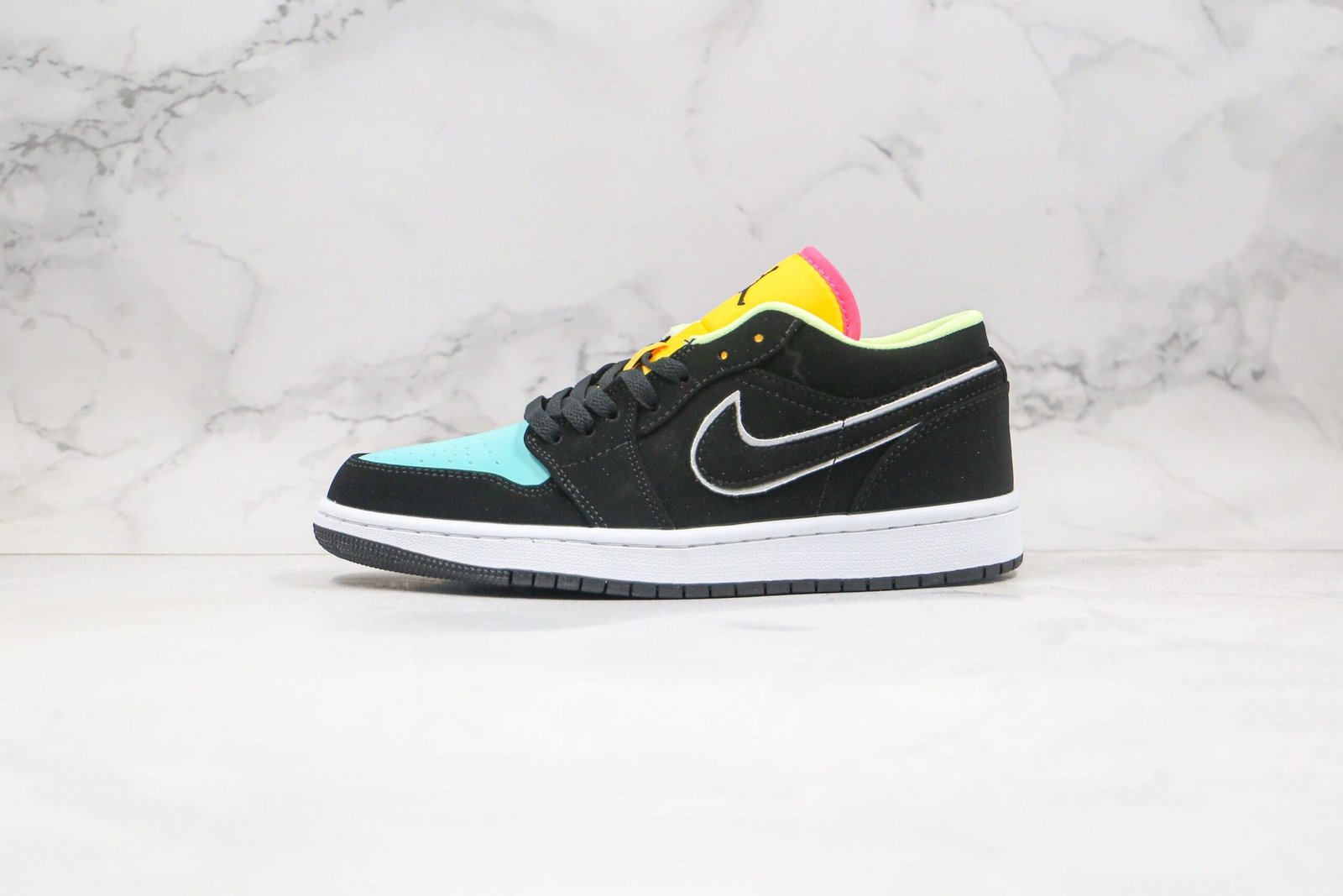 Jordan 1 Low Black Aurora Green Laser Orange Jordan 1 Low Black Aurora Green Laser Orange