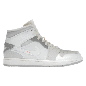 Jordan 1 Mid Craft Inside Out White Grey