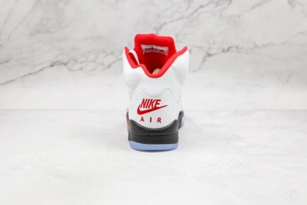 Jordan 5 Retro Fire Red Silver Tongue