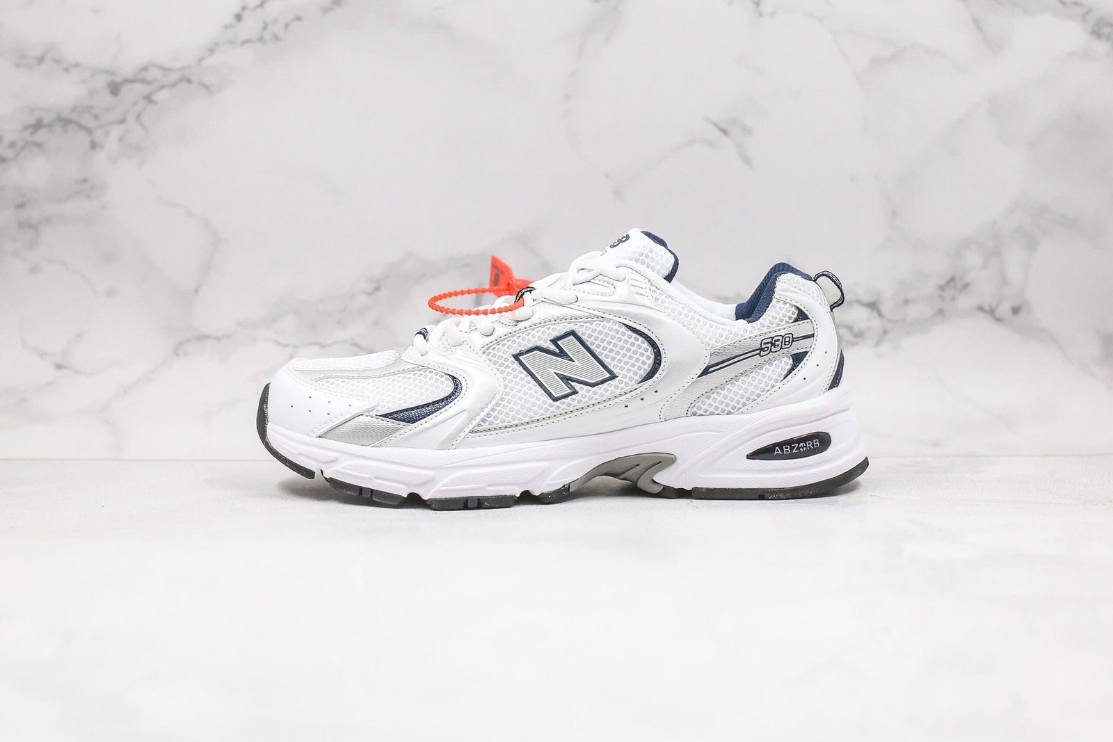 New Balance 530 White Silver Navy New Balance 530 White Silver Navy