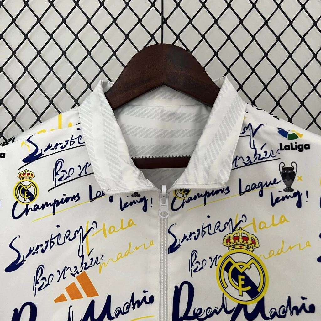 Corta-Vento do Real Madrid Dupla Face 2024-2025 Corta-Vento do Real Dupla Face Madrid 2024-2025
