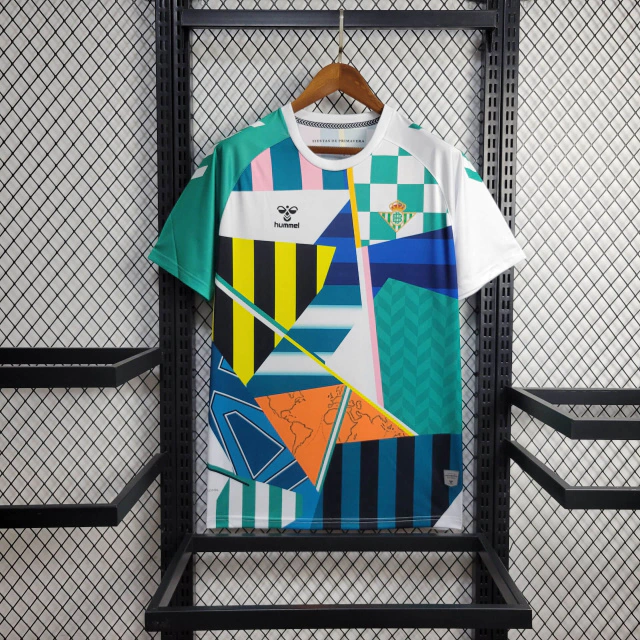 Camisa do Real Betis Pré-Jogo 2024-2025 Camisa do Real Betis Pré-Jogo 2024-2025