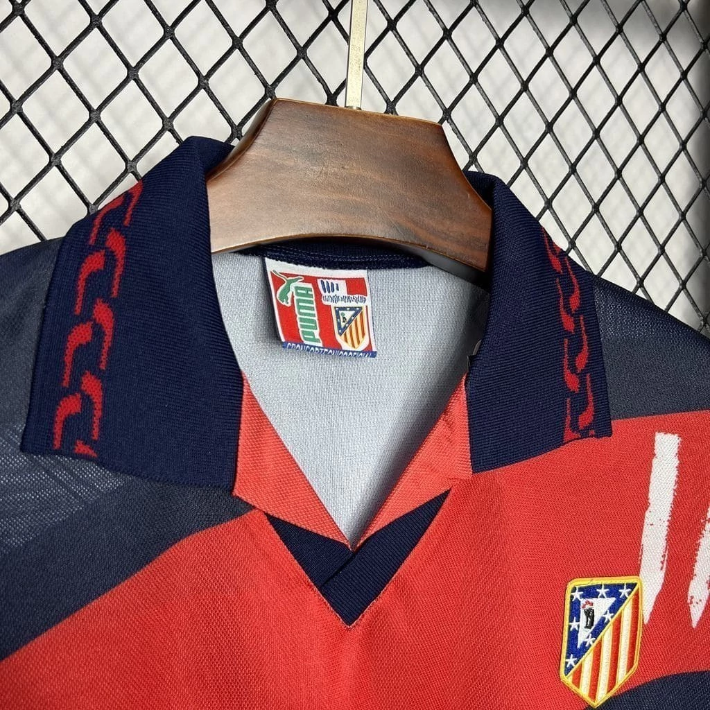 Camisa do Atlético de Madrid Retrô 1996-1997 Camisa do Atlético de Madrid Retrô 1996-1997