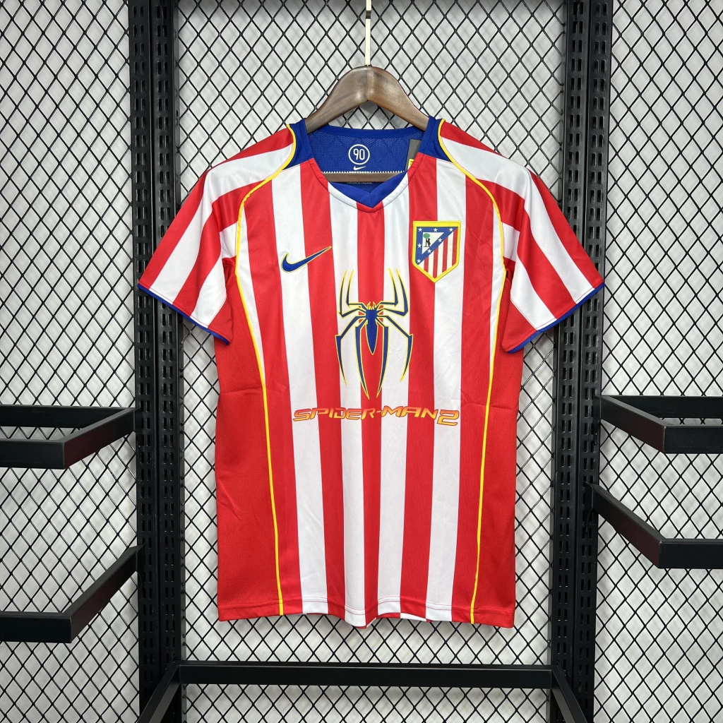 Camisa do Atlético de Madrid Retrô 2004-2005 Camisa do Atlético de Madrid Retrô 2004-2005