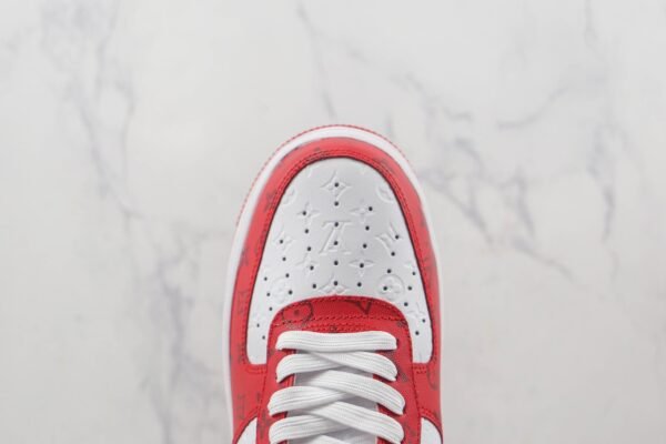 Louis Vuitton Nike Air Force 1 Low By Virgil Abloh White Red