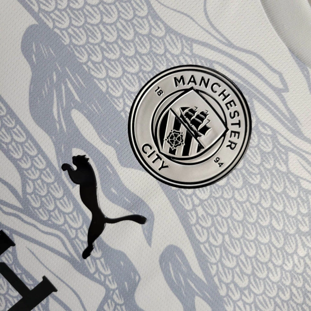 Camisa do Manchester City Manga Longa EE 2024-2025 Camisa do Manchester City Manga Longa 2024-2025
