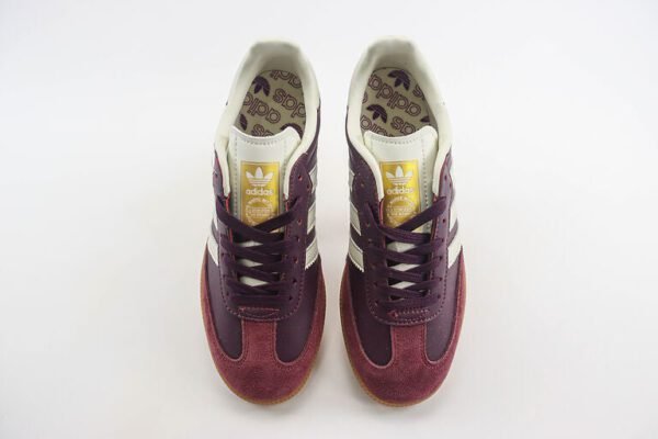 Adidas Samba OG Maroon Gold Metallic