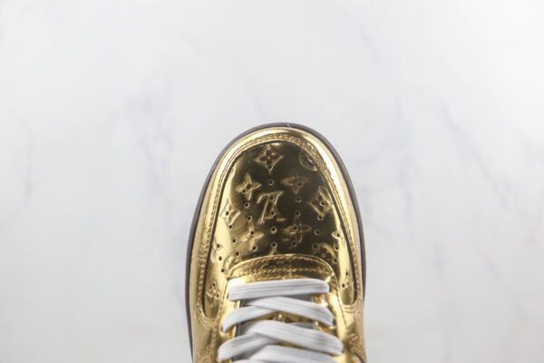 Louis Vuitton Nike Air Force 1 Low By Virgil Abloh Metallic Gold