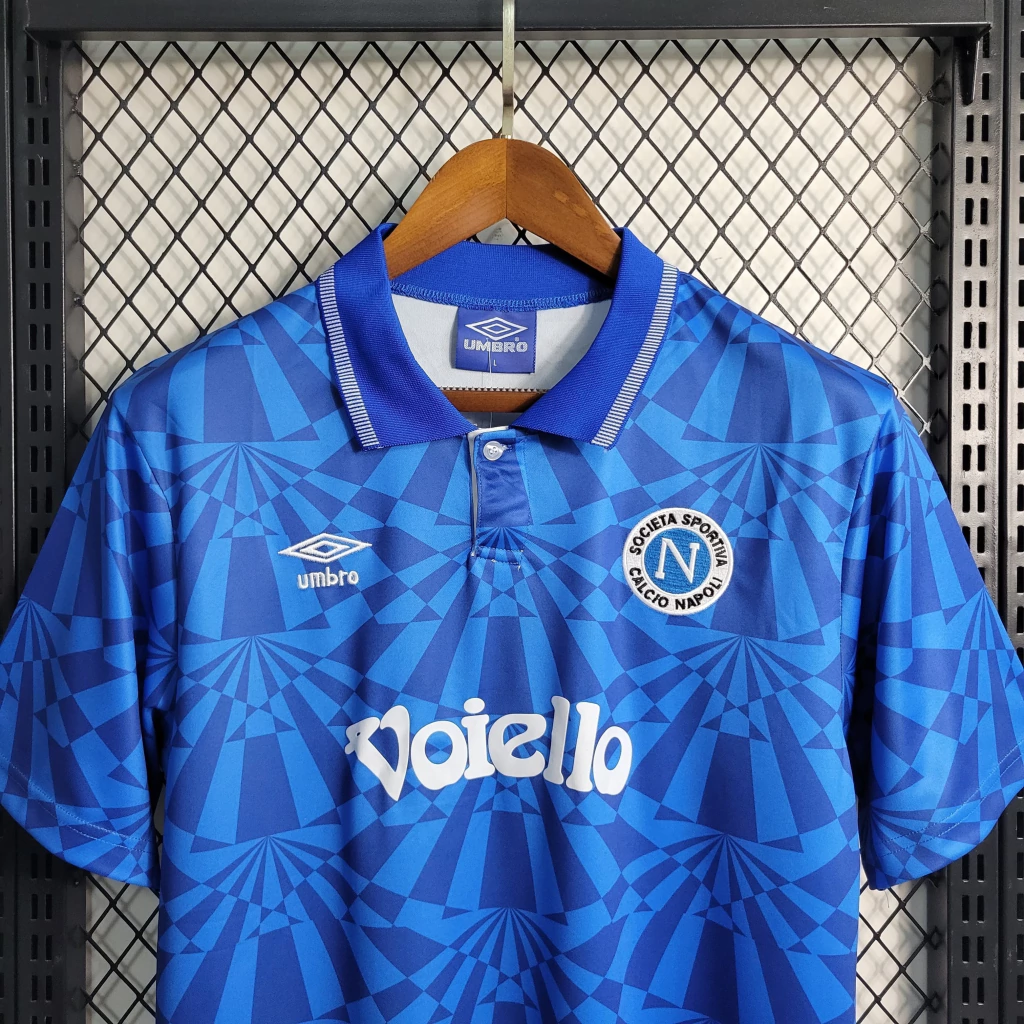 Camisa do Napoli Retrô 1991-1993 Camisa do Napoli Retrô 1991-1993