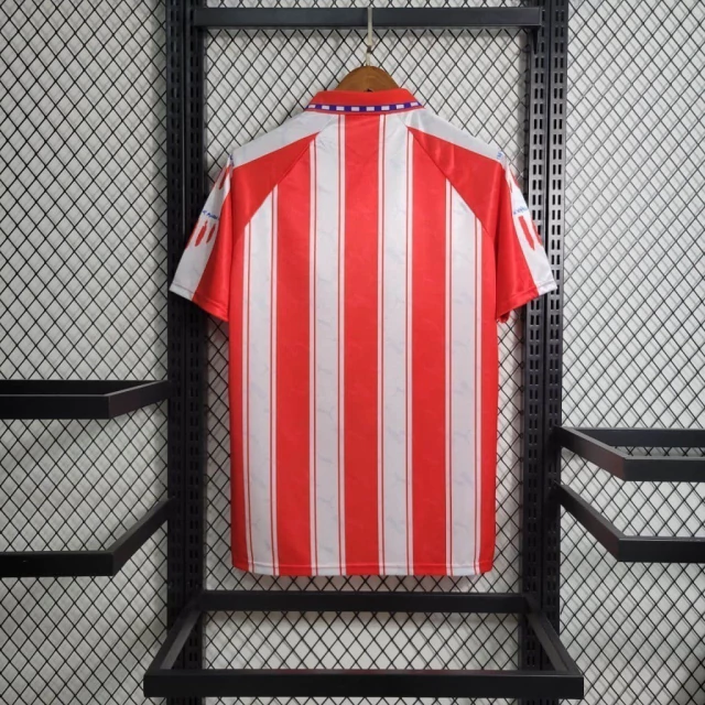 Camisa do Atlético de Madrid Retrô 1995-1996 Camisa do Atlético de Madrid Retrô 1995-1996