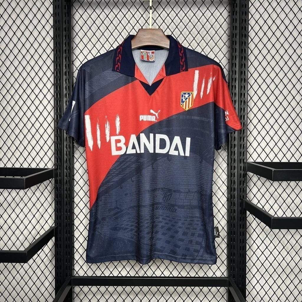 Camisa do Atlético de Madrid Retrô 1996-1997 Camisa do Atlético de Madrid Retrô 1996-1997