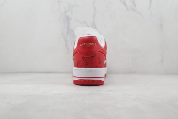 Louis Vuitton Nike Air Force 1 Low By Virgil Abloh White Red