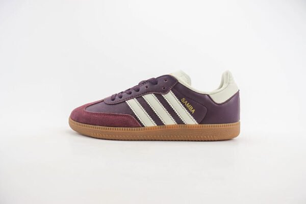 Adidas Samba OG Maroon Gold Metallic