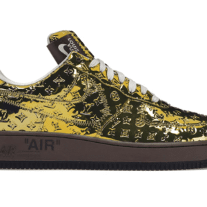 Louis Vuitton Nike Air Force 1 Low By Virgil Abloh Metallic Gold