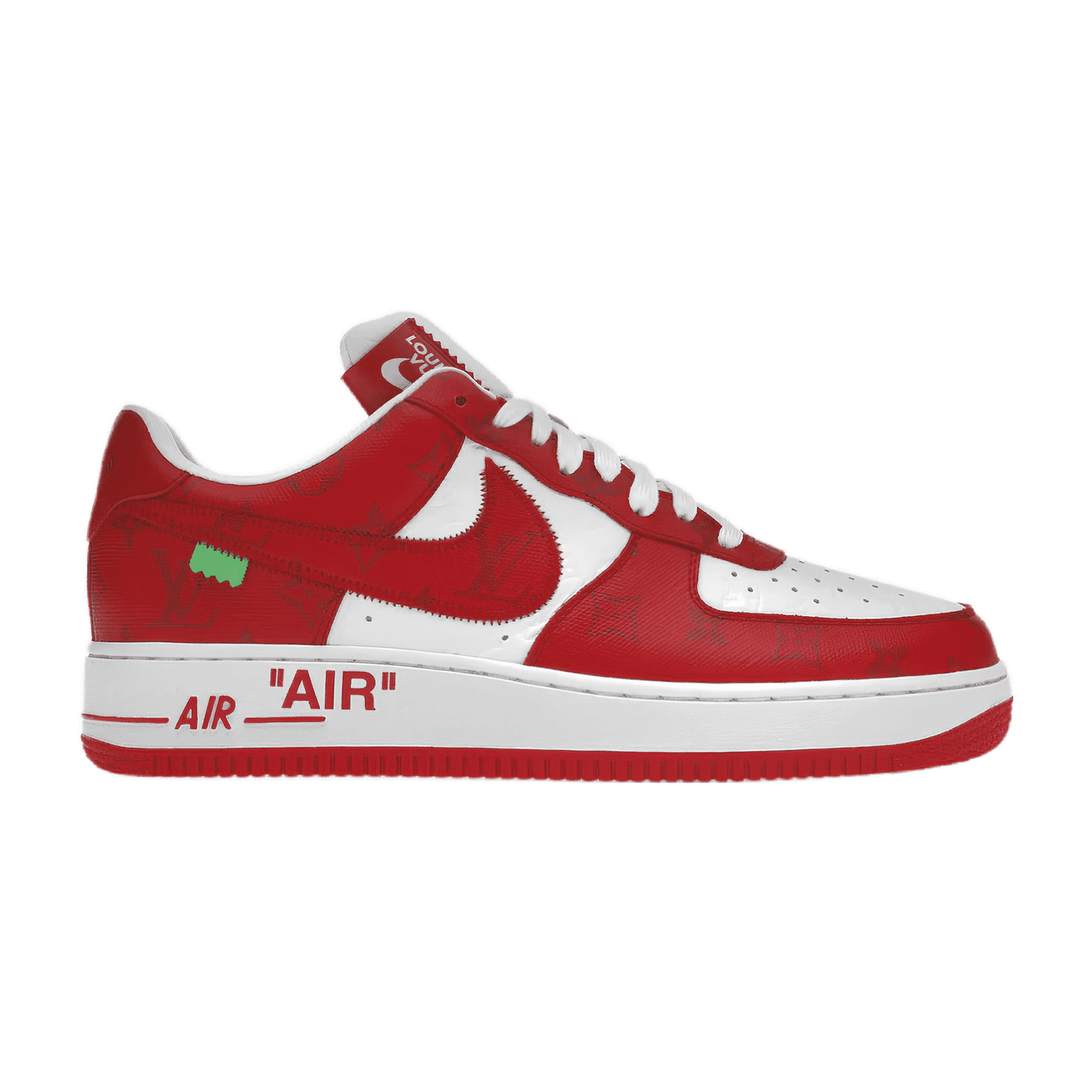 Louis Vuitton Nike Air Force 1 Low By Virgil Abloh White Red Louis Vuitton Nike Air Force 1 Low By Virgil Abloh White Red