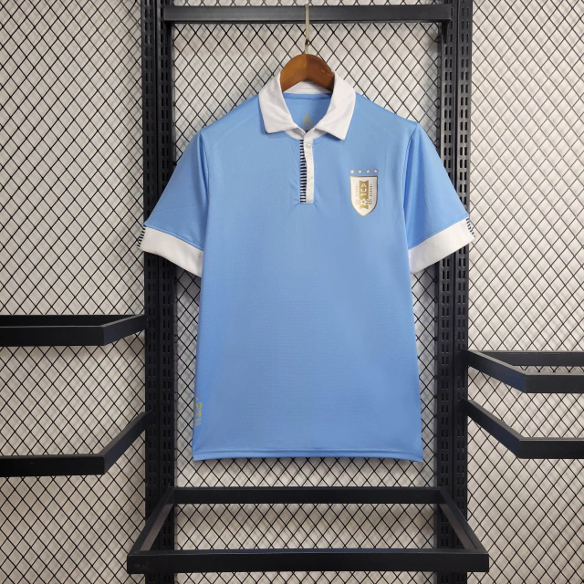 Camisa do Uruguai Pré-Jogo 2024-2025 Camisa do Uruguai Pré-Jogo 2024-2025