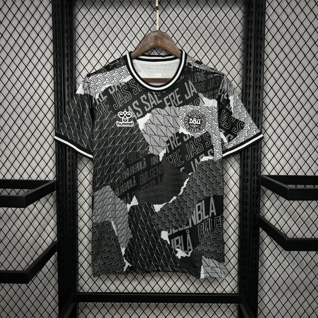 Camisa da Dinamarca Pré-Jogo 2024-2025 Camisa da Dinamarca Pré-Jogo 2024-2025