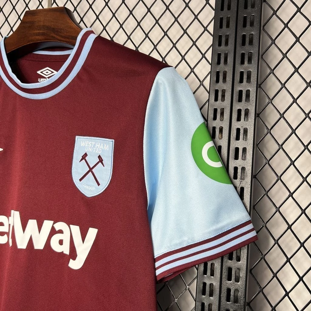 Camisa do West Ham I 2024-2025 Camisa do West Ham I 2024-2025