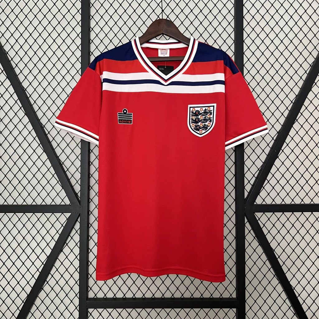 Camisa da Inglaterra Retrô 1982-1983 Camisa da Inglaterra Retrô 1982-1983