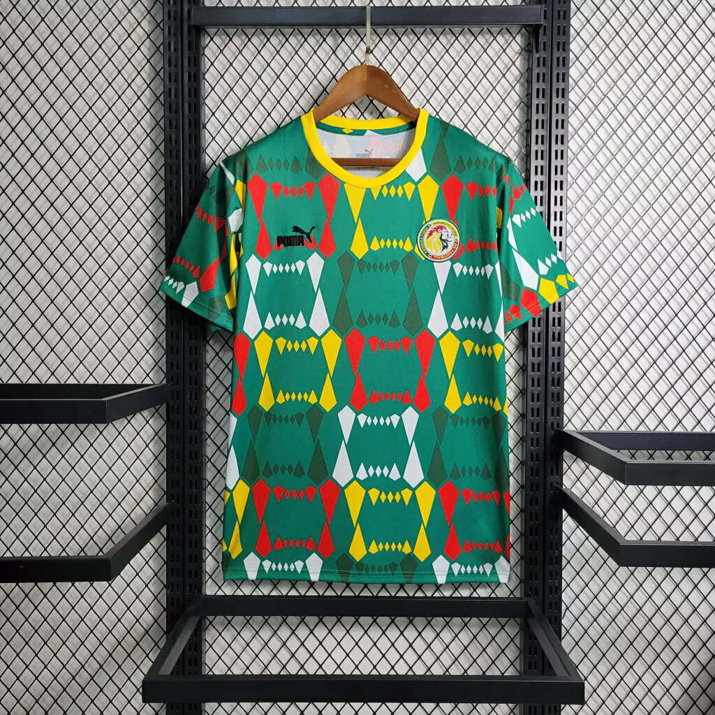 Camisa do Senegal Pré-Jogo 2024-2025 Camisa do Senegal Pré-Jogo 2024-2025