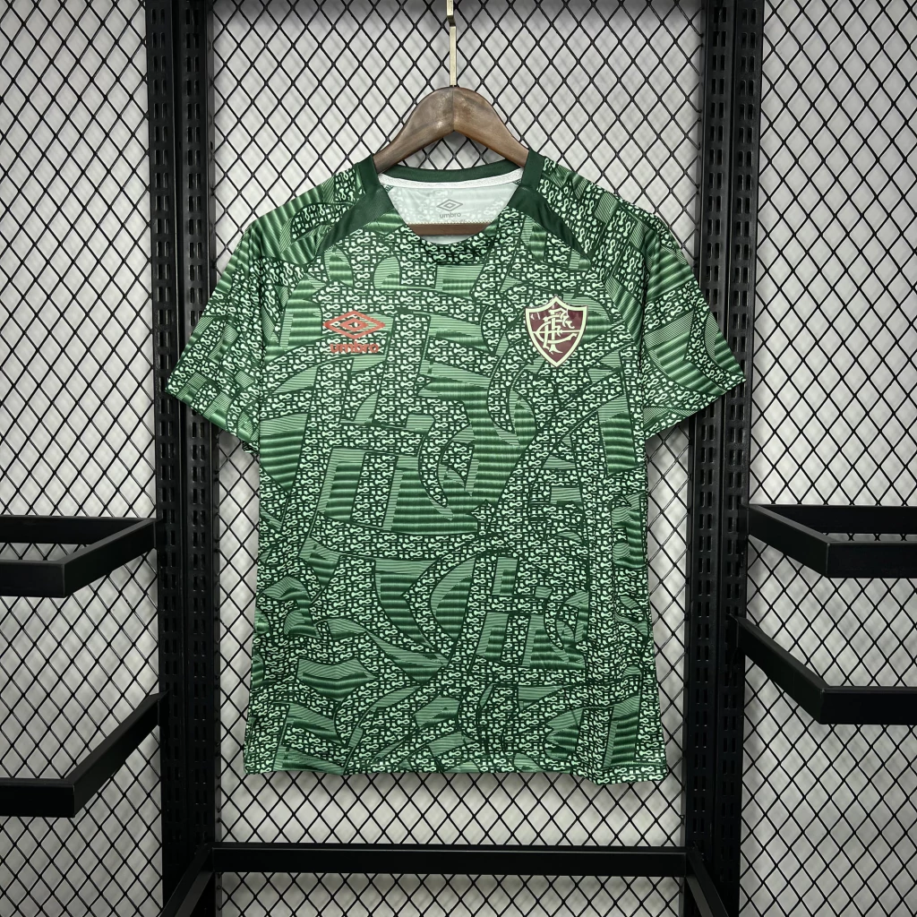 Camisa do Fluminense Pré-Jogo 2024-2025 Camisa do Fluminense Pré-Jogo 2024-2025