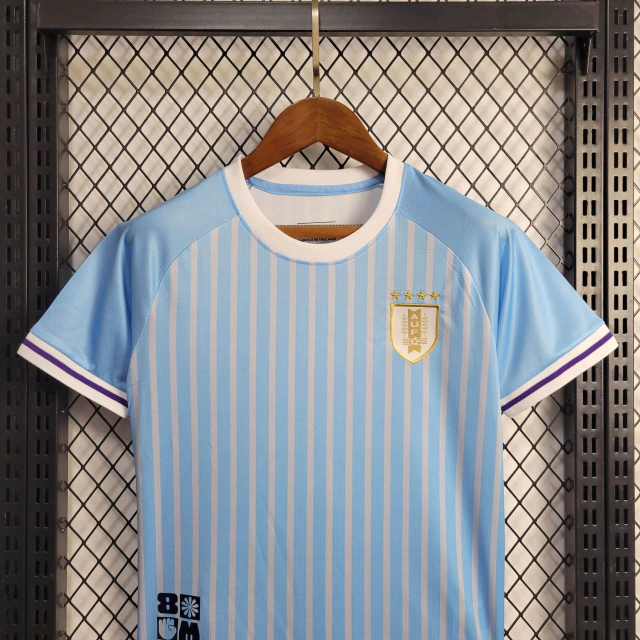 Kit de Uniforme Infantil do Uruguai I 2024-2025 Kit de Uniforme Infantil do Uruguai I 2024-2025