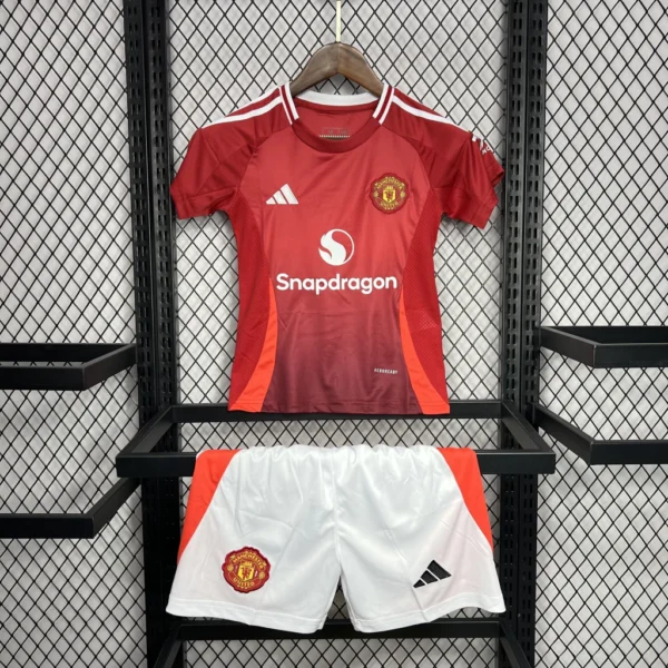 Kit de Uniforme Infantil do Manchester United I 2024-2025