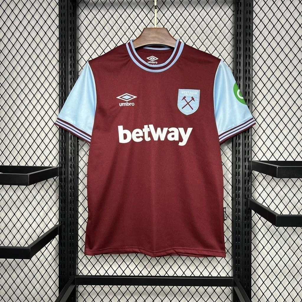 Camisa do West Ham I 2024-2025 Camisa do West Ham I 2024-2025