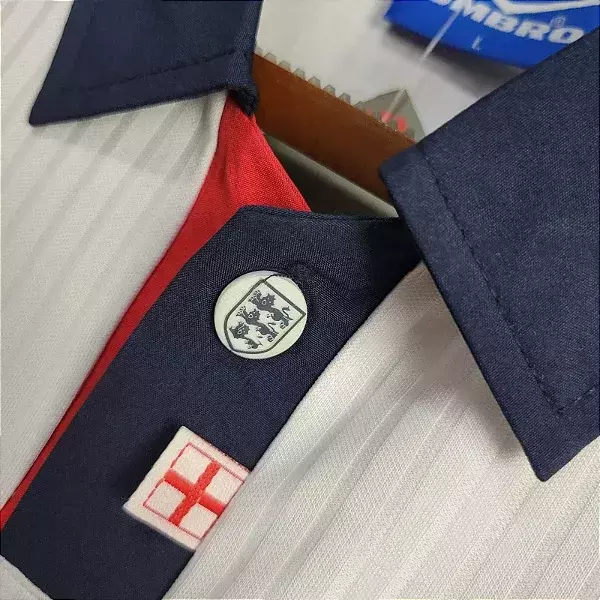 Camisa da Inglaterra Retrô 1998-1999 Camisa da Inglaterra Retrô 1998-1999