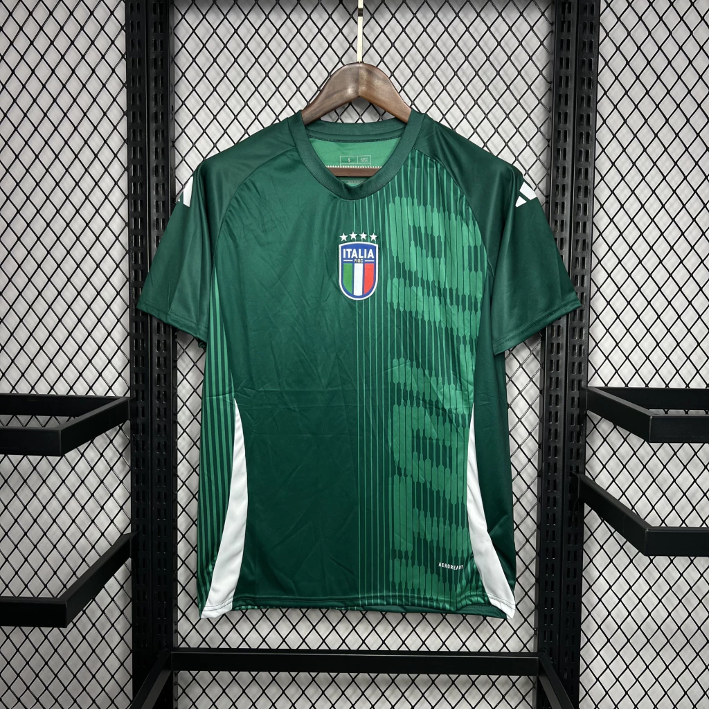 Camisa da Itália Pré-Jogo 2024-2025 Camisa da Itália Pré-Jogo 2024-2025