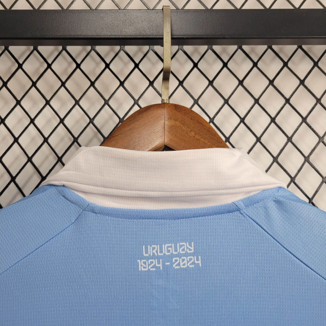 Camisa do Uruguai Pré-Jogo 2024-2025 Camisa do Uruguai Pré-Jogo 2024-2025