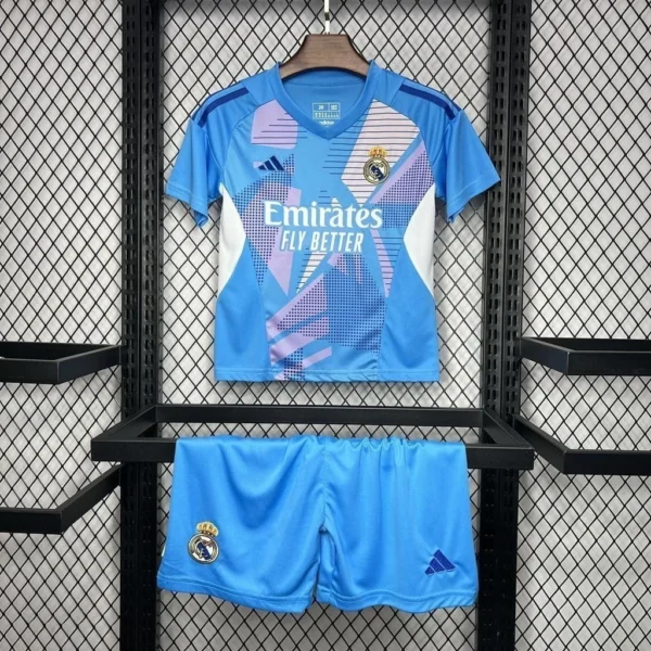 Kit de Uniforme Infantil do Real Madrid Goleiro 2024-2025