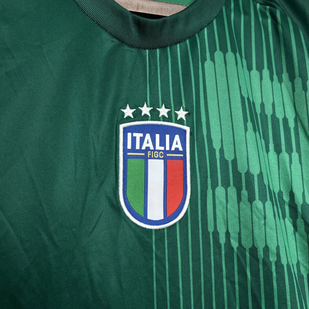 Camisa da Itália Pré-Jogo 2024-2025 Camisa da Itália Pré-Jogo 2024-2025