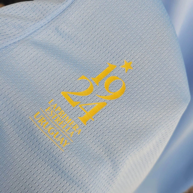 Camisa do Uruguai Pré-Jogo 2024-2025 Camisa do Uruguai Pré-Jogo 2024-2025