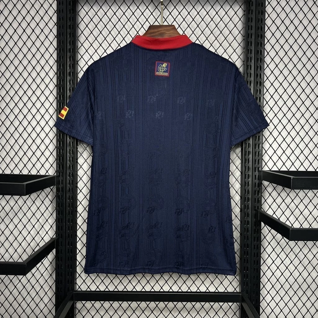 Camisa da Espanha Retrô 1996-1997 Camisa da Espanha Retrô 1996-1997