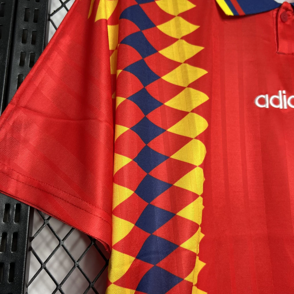 Camisa da Espanha Retrô 1994-1995 Camisa da Espanha Retrô 1994-1995 - Imagem 4