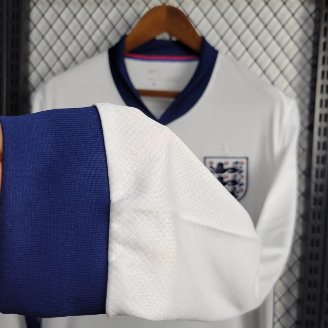 Camisa da Inglaterra Manga Longa I 2024-2025 Camisa da Inglaterra Manga Longa 2024-2025