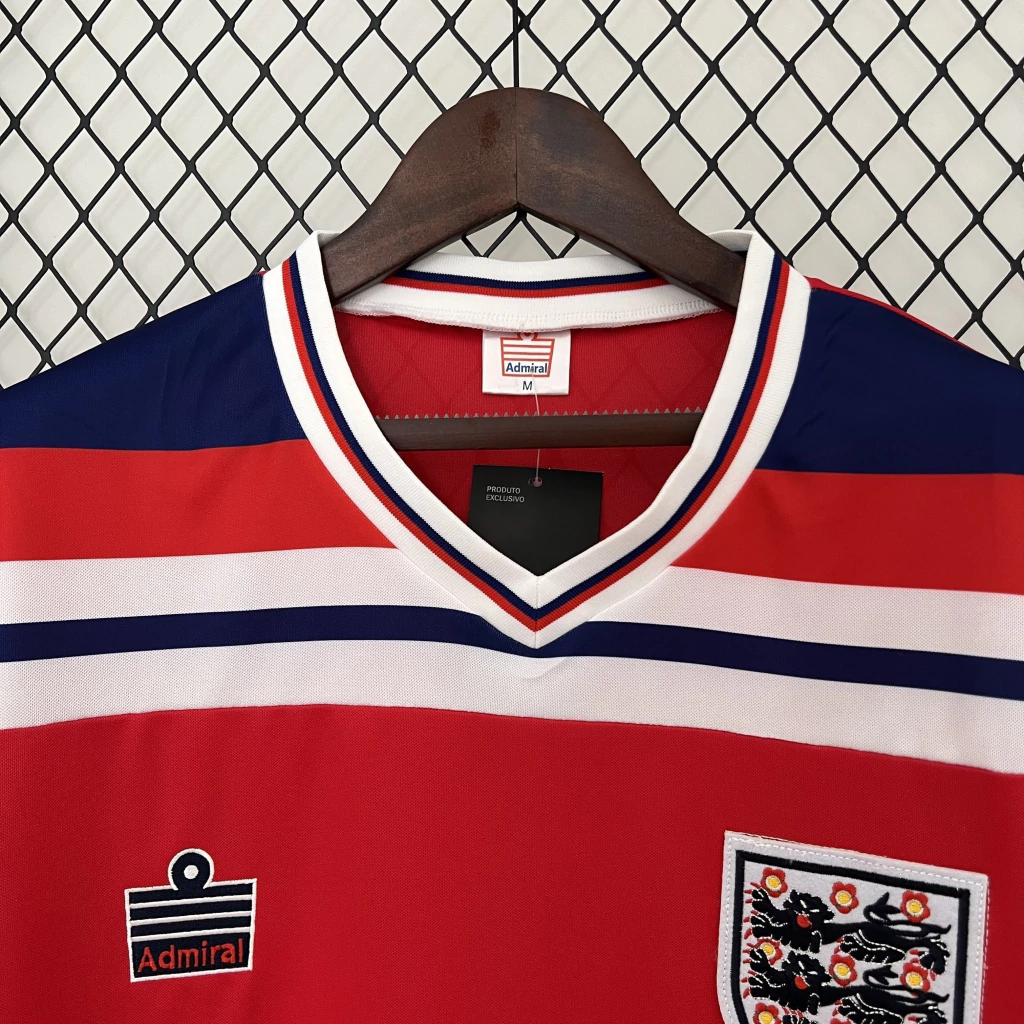 Camisa da Inglaterra Retrô 1982-1983 Camisa da Inglaterra Retrô 1982-1983