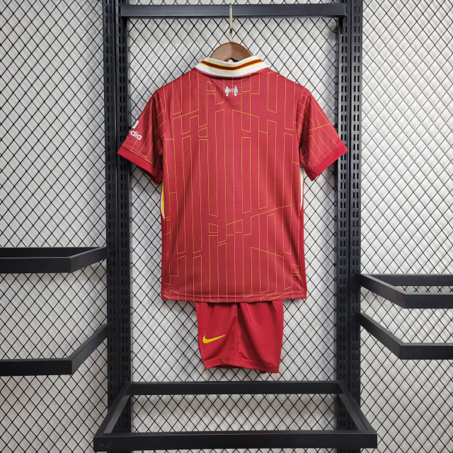 Kit de Uniforme Infantil do Liverpool I 2024-2025 Kit de Uniforme Infantil do Liverpool I 2024-2025