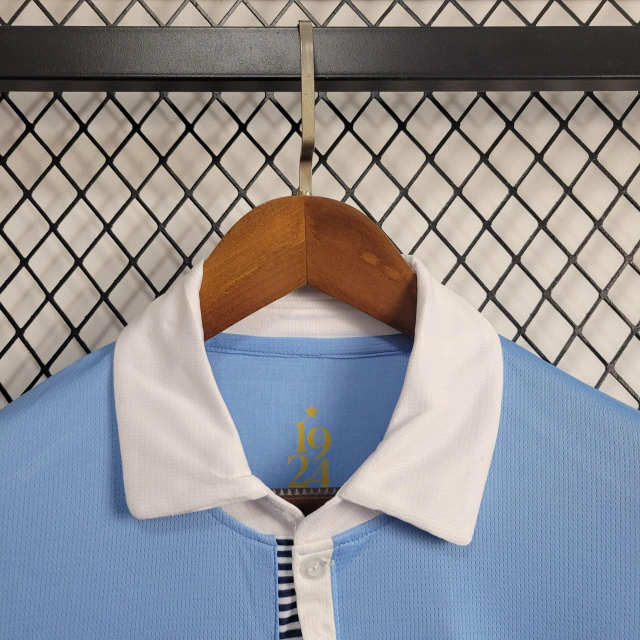 Camisa do Uruguai Pré-Jogo 2024-2025 Camisa do Uruguai Pré-Jogo 2024-2025