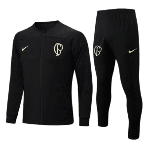 Conjunto Casaco e Calça Preto do Corinthians 2023-2024