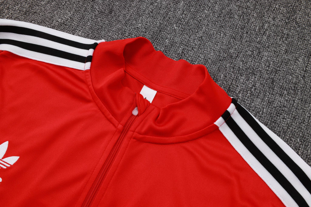 Conjunto Blusa Meio Zíper e Calça Vermelho do Flamengo 2025-2026 Conjunto Blusa Meio Zíper e Calça do Flamengo 2025-2026