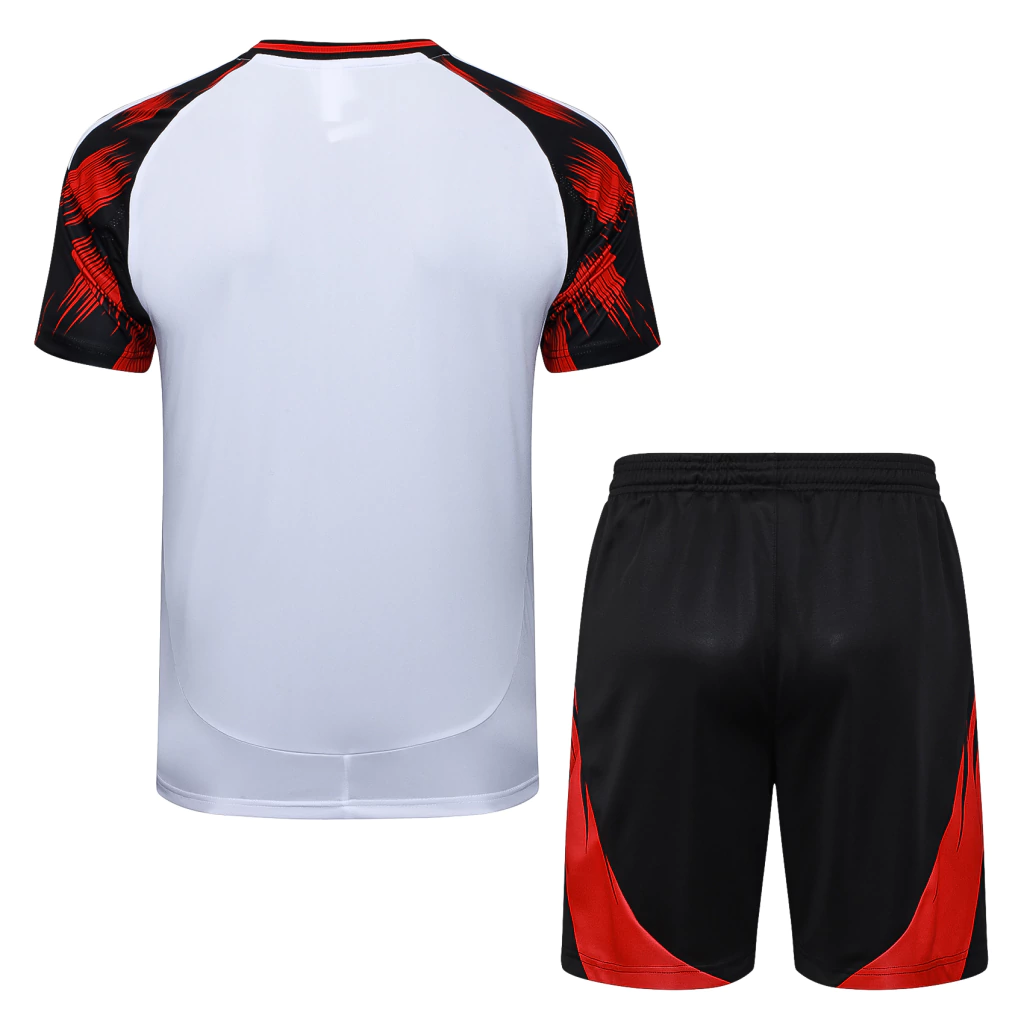 Conjunto Camisa e Short Branco do Flamengo 2025-2026 Conjunto Camisa e Short Branco do Flamengo 2025-2026