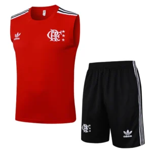 Conjunto Regata e Short Vermelho do Flamengo 2025-2026